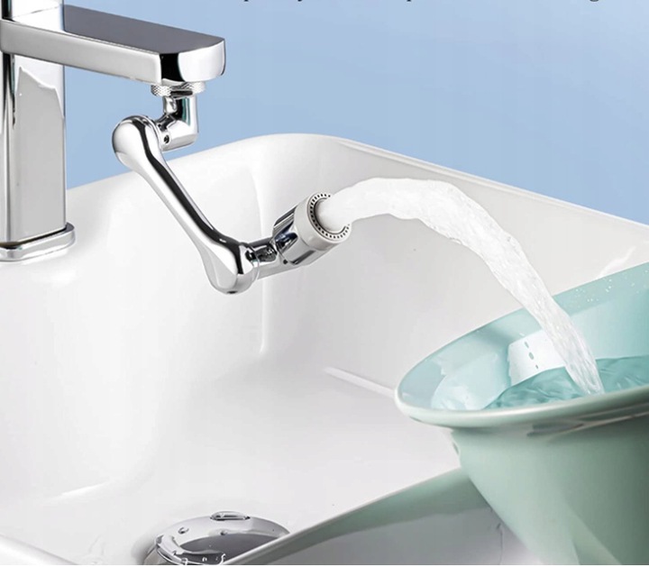 Przedłużka Obrotowa Do Kranu Aerator 1080 Stopni Przedłużacz Oszczędzający