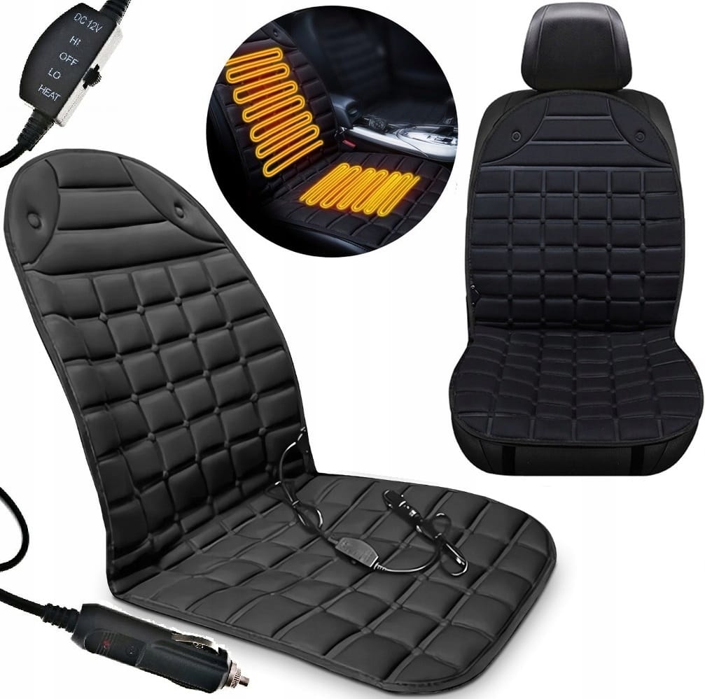 Mata Grzewcza Na Fotel Siedzenie Podgrzewana 12v Z Pilotem Do Samochodu