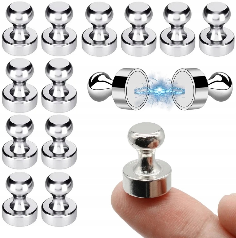 Magnes Na Lodówkę Neodymowy Do Tablicy Pinezka Magnesy Neodymowe 10 Sztuk