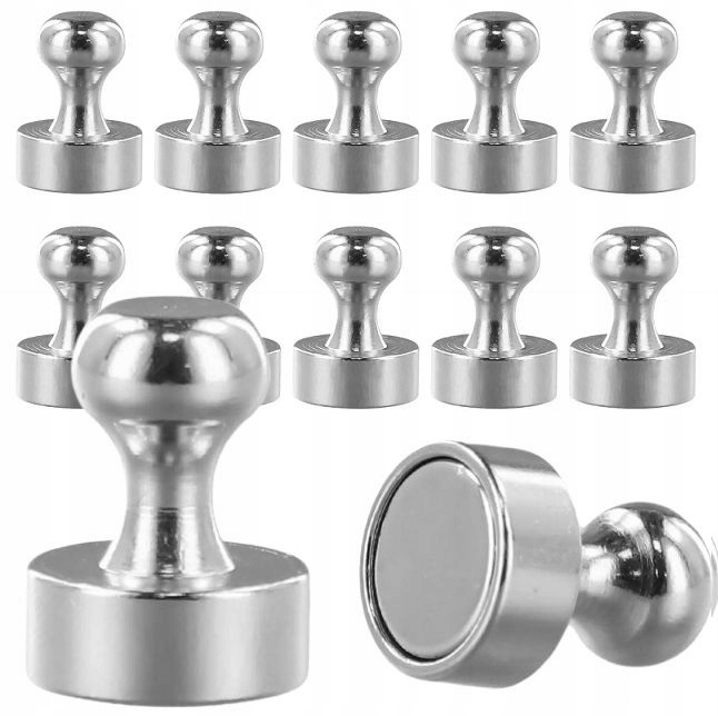 Magnes Na Lodówkę Neodymowy Do Tablicy Pinezka Magnesy Neodymowe 10 Sztuk