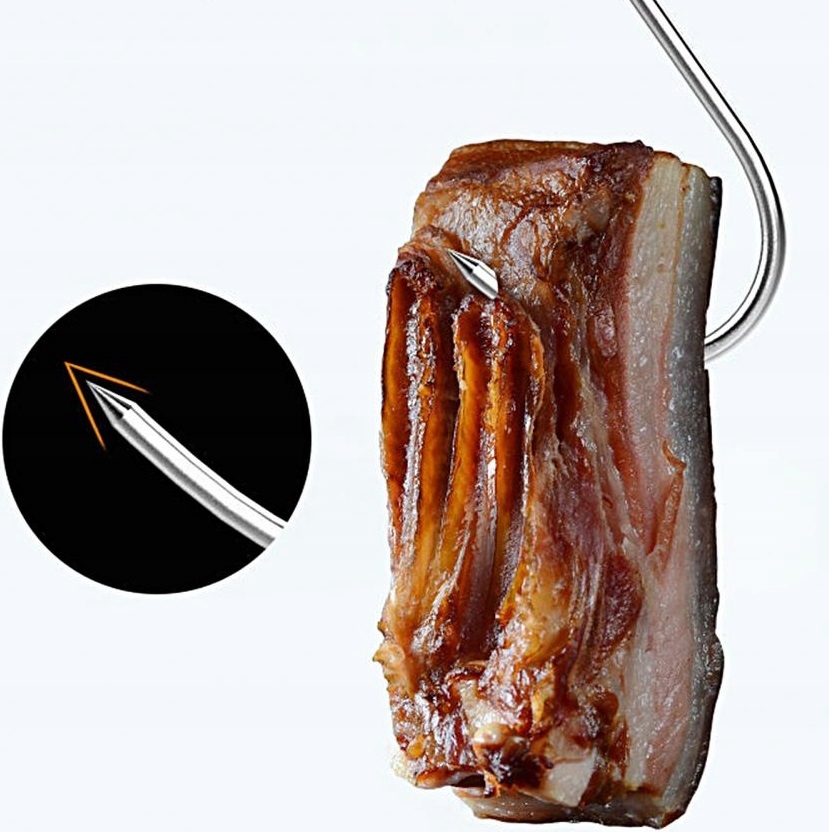 Haki Haczyki Do Wędzenia Kiełbasy Wędzarnicze Wędlin 15szt Duze Stal Nierdz