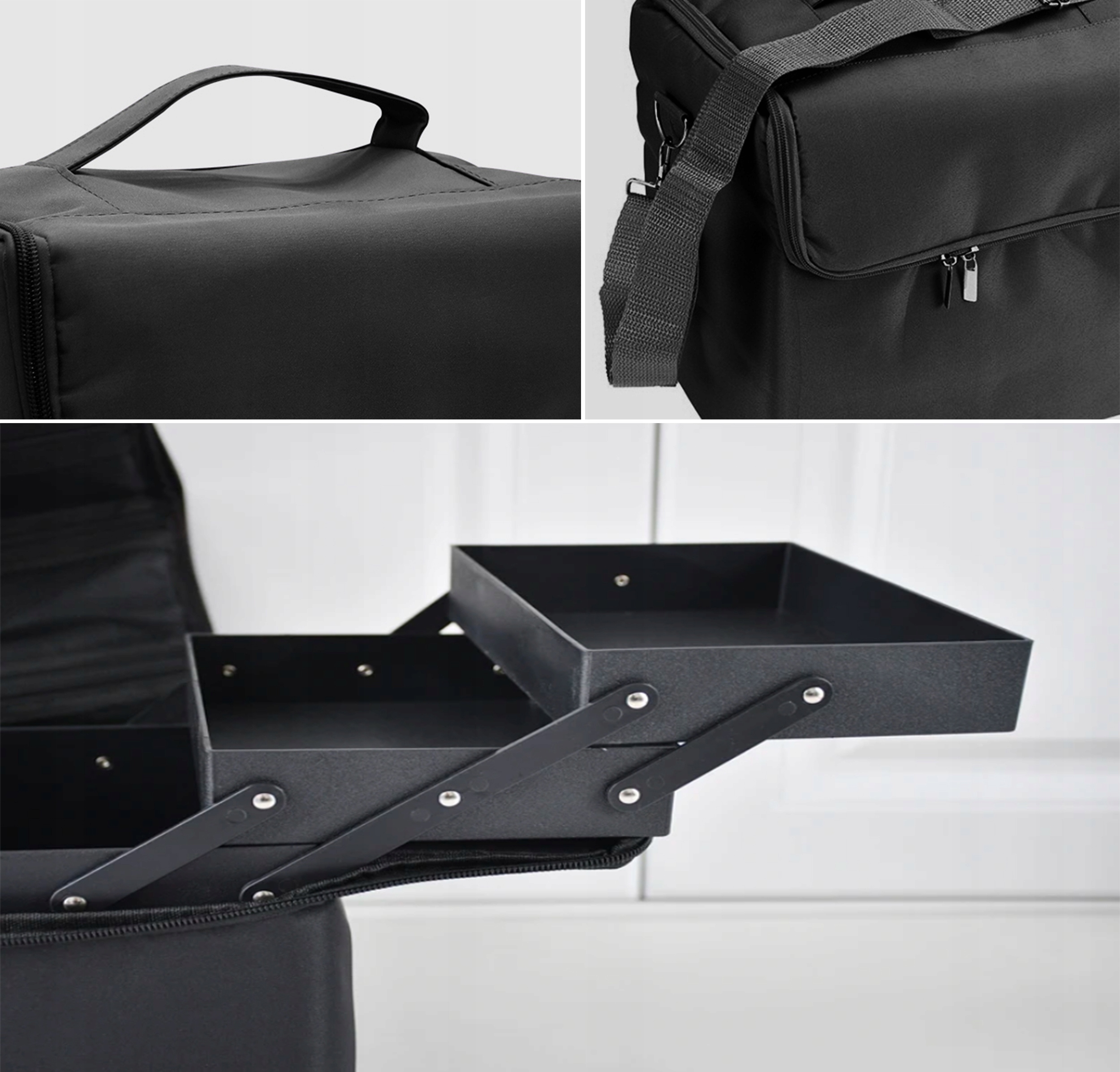 Kosmetyczka Torba Kuferek Na Pasku Organizer Na Kosmetyki Lakiery Przenośny