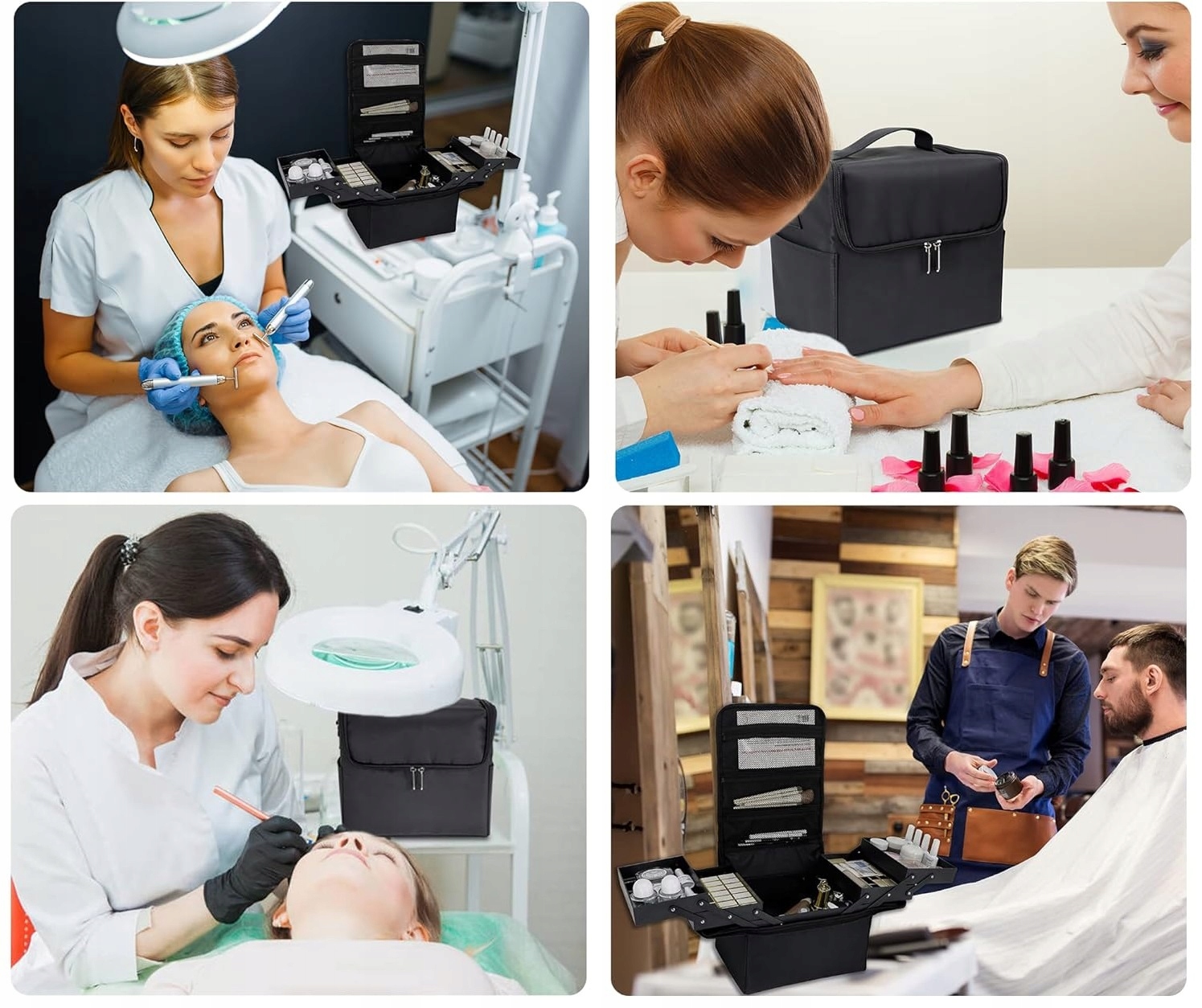 Kosmetyczka Torba Kuferek Na Pasku Organizer Na Kosmetyki Lakiery Przenośny