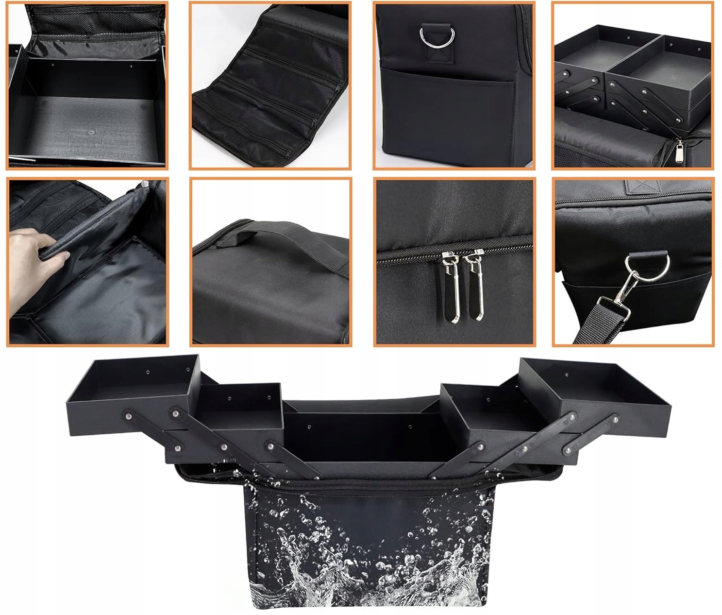 Kosmetyczka Torba Kuferek Na Pasku Organizer Na Kosmetyki Lakiery Przenośny