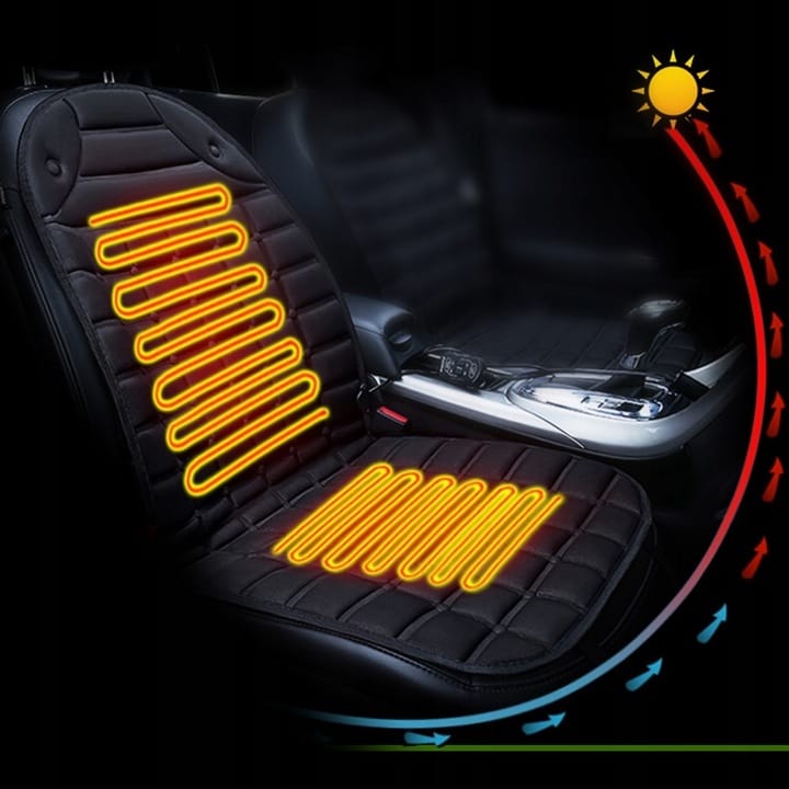 Mata Grzewcza Na Fotel Siedzenie Podgrzewana 12v Z Pilotem Do Samochodu
