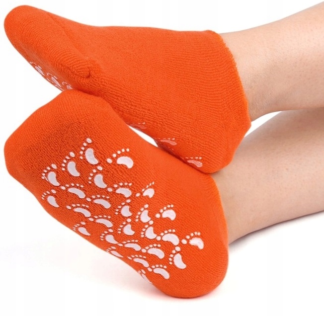 Żelowe Silikonowe Skarpetki Na Stopy Regenerujące Pięty Do Zabiegów Spa