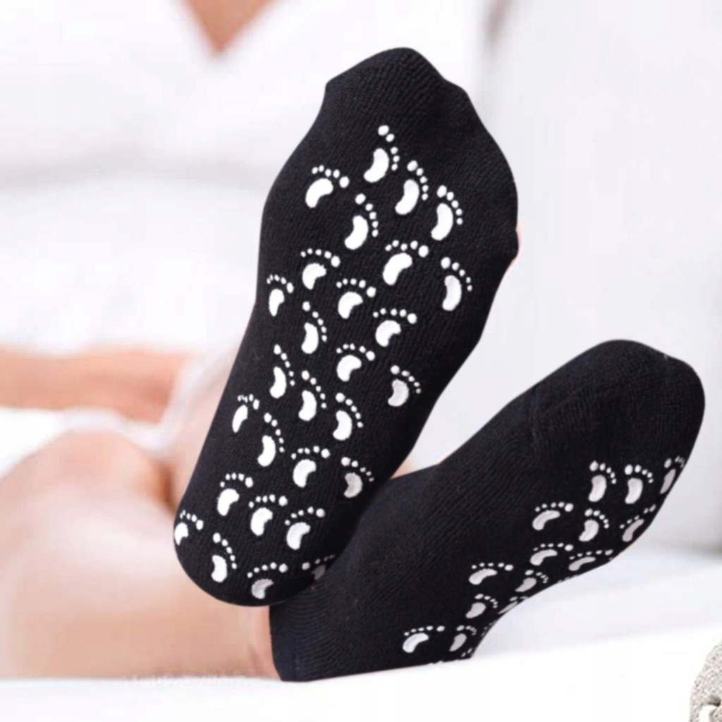 Żelowe Silikonowe Skarpetki Na Stopy Regenerujące Pięty Do Zabiegów Spa