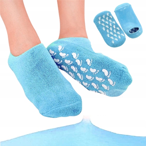 Żelowe Silikonowe Skarpetki Na Stopy Regenerujące Pięty Do Zabiegów Spa