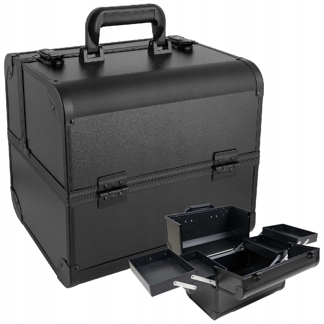 Elegancki Kufer Kuferek Na Kosmetyki Organizer Exclusive Walizka Czarna