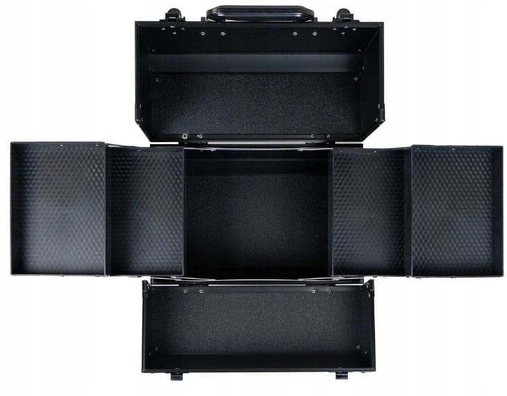 Elegancki Kufer Kuferek Na Kosmetyki Organizer Exclusive Walizka Czarna