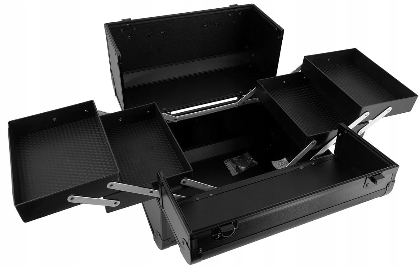 Elegancki Kufer Kuferek Na Kosmetyki Organizer Exclusive Walizka Czarna