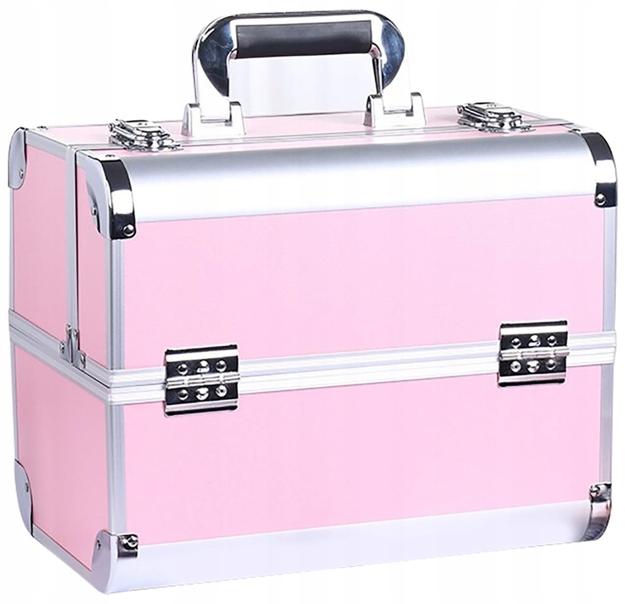 Elegancki Kufer Kuferek Na Kosmetyki Organizer Exclusive Walizka Róźowy