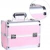 Elegancki Kufer Kuferek Na Kosmetyki Organizer Exclusive Walizka Róźowy