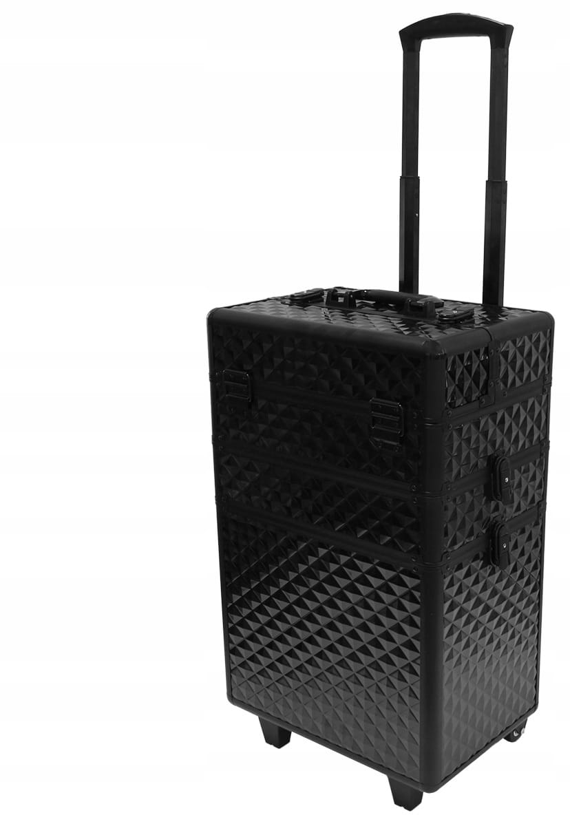 Walizka Na Kółkach Na Kosmetyki Duży Kufer Kosmetyczny Na Stelażu Szuflady