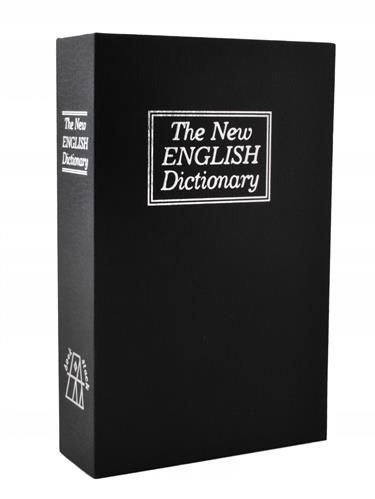 Sejf Ukryta Kasetka W Książce Czarny Słownik Zamykana Na Kluczyk Książka