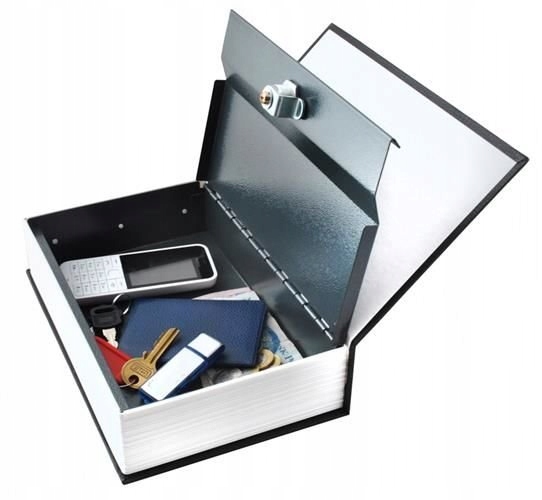 Sejf Ukryta Kasetka W Książce Czarny Słownik Zamykana Na Kluczyk Książka