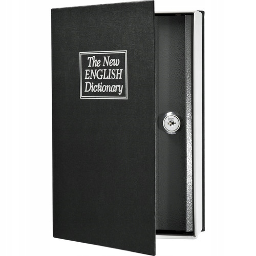 Sejf Ukryta Kasetka W Książce Czarny Słownik Zamykana Na Kluczyk Książka