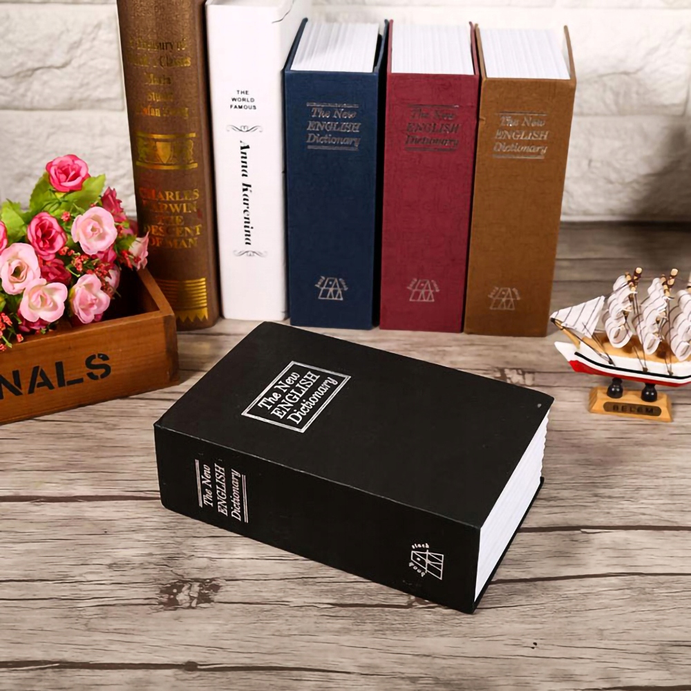 Sejf Ukryta Kasetka W Książce Czarny Słownik Zamykana Na Kluczyk Książka