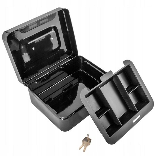 Metalowa Kasetka Na Pieniądze Sejf Na Klucz Xl