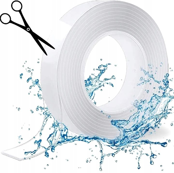 Mocna Taśma Dwustronna Nano Tape Wodoodporna 5 M.