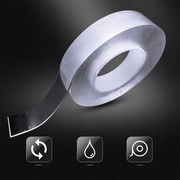 Mocna Taśma Dwustronna Nano Tape Wodoodporna 5 M.