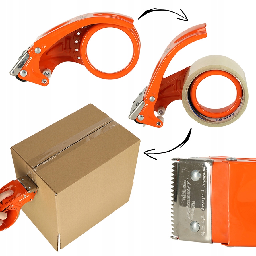 Dyspenser Metalowy Owijarka Taśmy Pakowej Klejącej