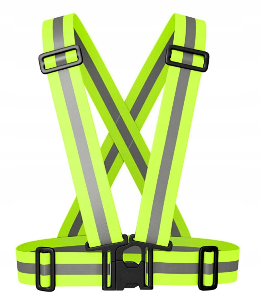 Szelki Odblaskowe Kamizelka Drogowa Ostrzegawcza Na Motor Rower Itp Odblask