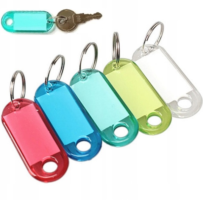 Zawieszki Breloki Identyfikatory Dwustronny Do Kluczy Na Klucze 100 Sztuk