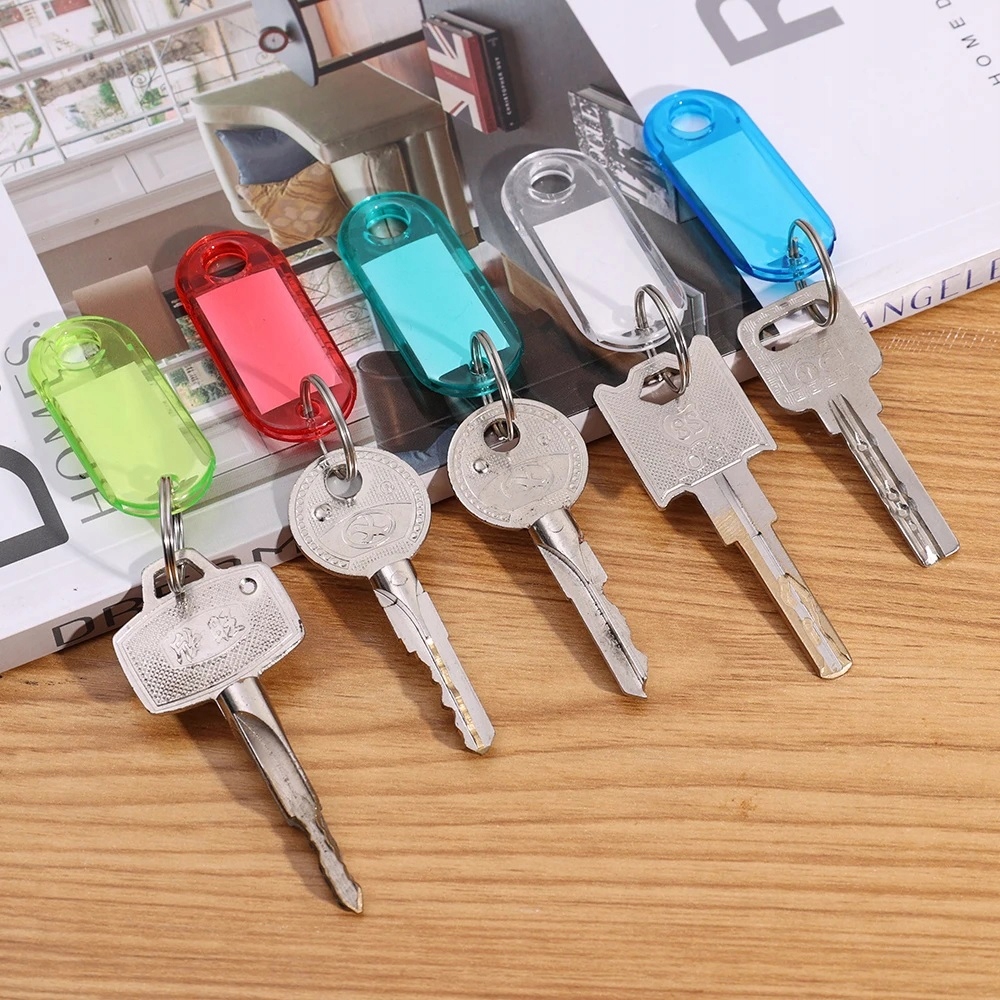 Zawieszki Breloki Identyfikatory Dwustronny Do Kluczy Na Klucze 100 Sztuk