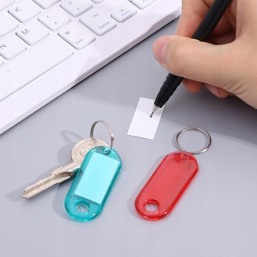 Zawieszki Breloki Identyfikatory Dwustronny Do Kluczy Na Klucze 100 Sztuk