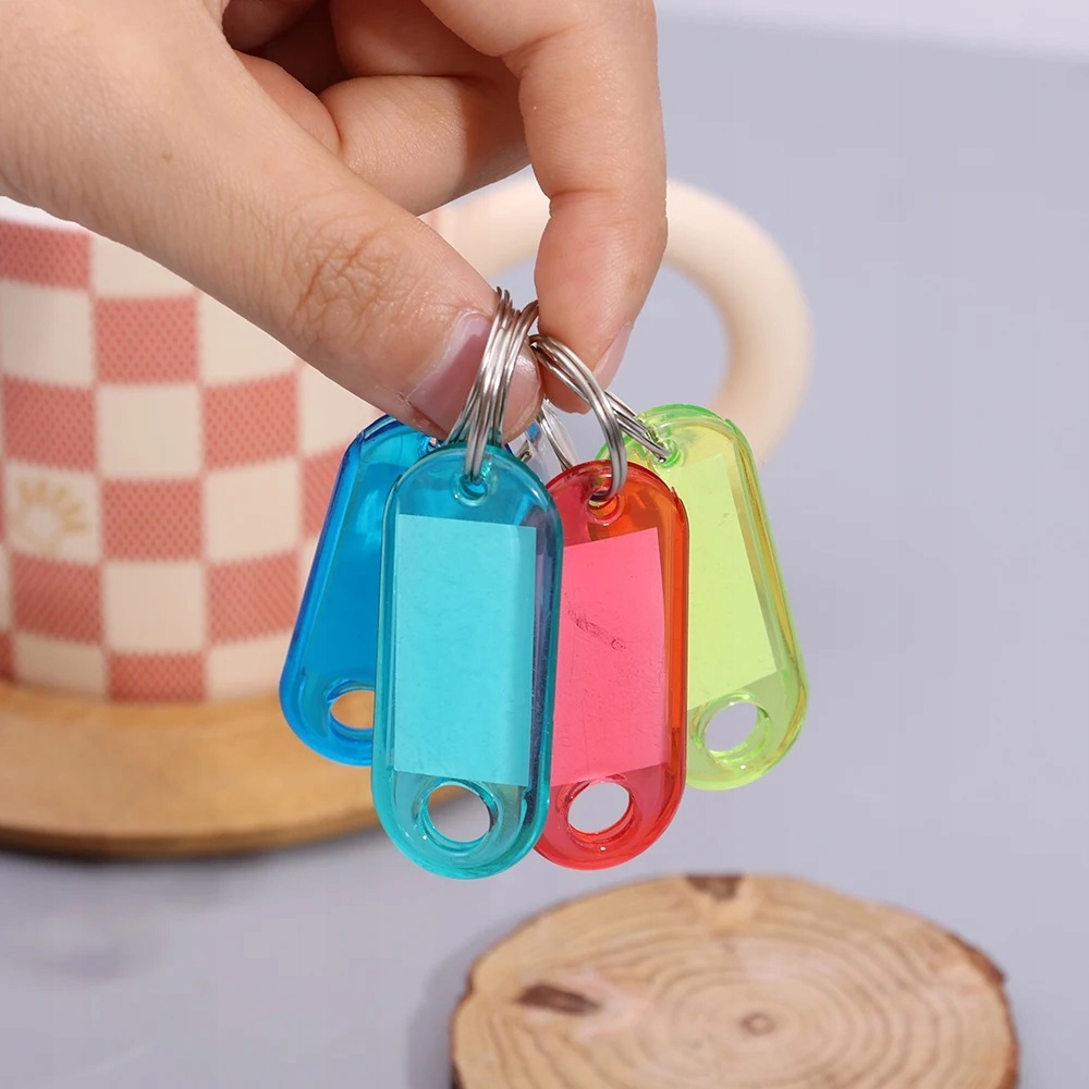 Zawieszki Breloki Identyfikatory Dwustronny Do Kluczy Na Klucze 100 Sztuk