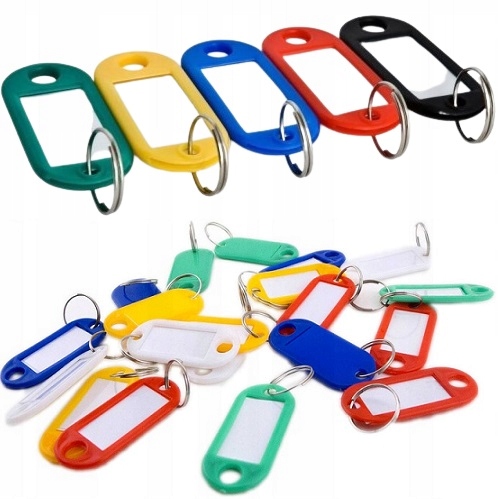 Zawieszka Brelok Identyfikator Do Kluczy Zawieszki Identyfikatory 100 Sztuk