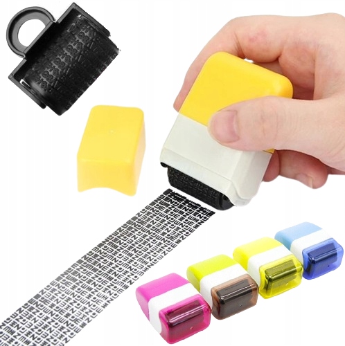 Pieczątka Maskująca Rodo Dane Roller Do Wrażliwych Danych Rolka Kamuflaż