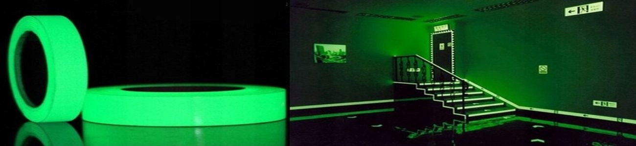 Taśma Fluorescencyjna Świecąca W Nocy Samoprzylepna 10mm X 5m