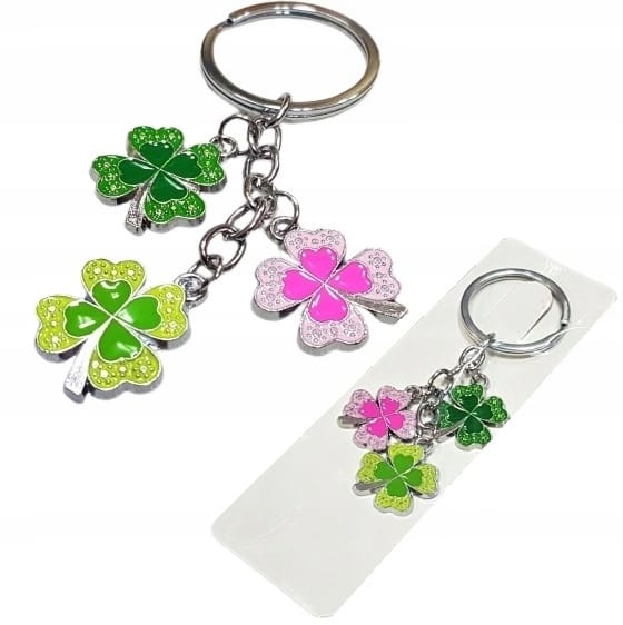 Brelok Do Kluczy Koniczynki Koniczyna Na Prezent Szczęście Pamiątka