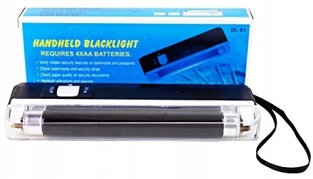 Kieszonkowy Tester Do Sprawdzania Banknotów Lampa Uv Ultrafiolet Fałszywki