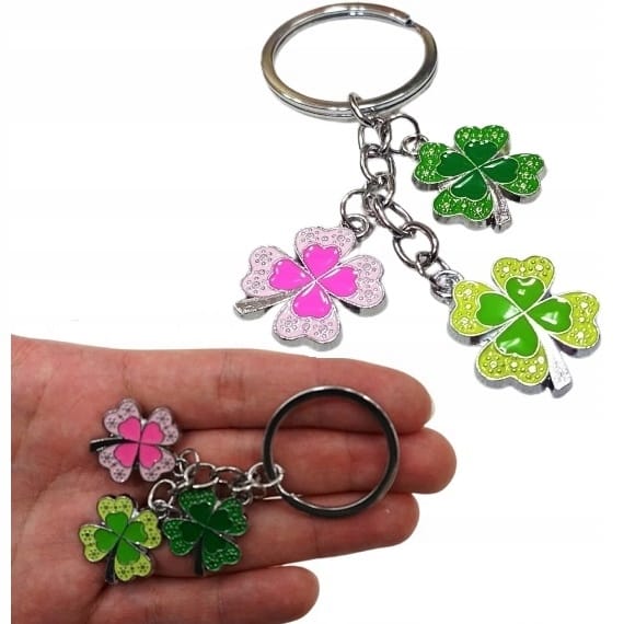 Brelok Do Kluczy Koniczynki Koniczyna Na Prezent Szczęście Pamiątka