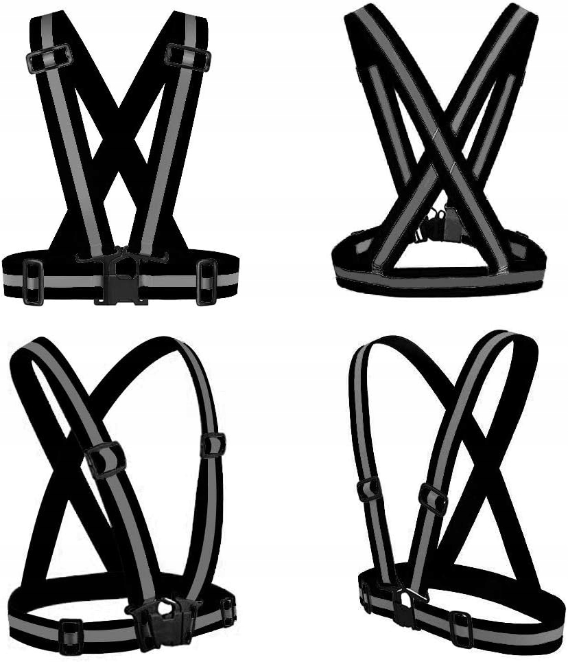 Szelki Odblaskowe Rower Motor Kamizelka Odblaskowa Drogowa Bieganie Mocne