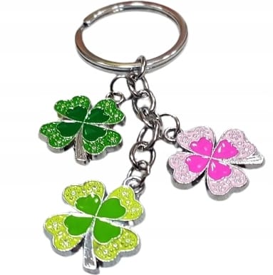 Brelok Do Kluczy Koniczynki Koniczyna Na Prezent Szczęście Pamiątka