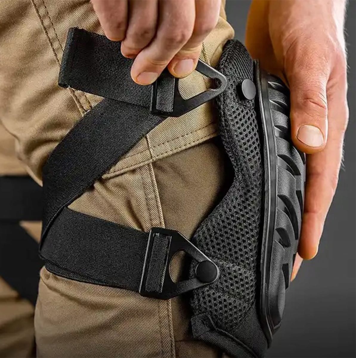 image-7370.jpeg Nakolanniki Ochraniacze Kolan Robocze Żelowe Wygodne Budowlane Wzmocnione