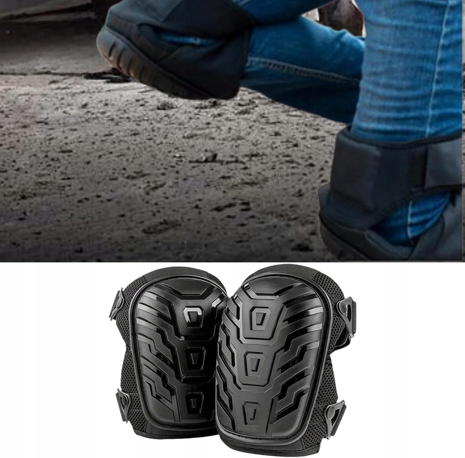 image-7372.jpeg Nakolanniki Ochraniacze Kolan Robocze Żelowe Wygodne Budowlane Wzmocnione