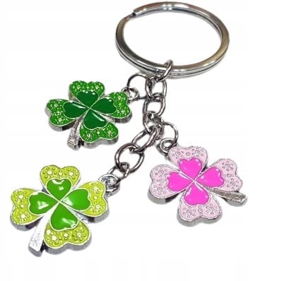 Brelok Do Kluczy Koniczynki Koniczyna Na Prezent Szczęście Pamiątka