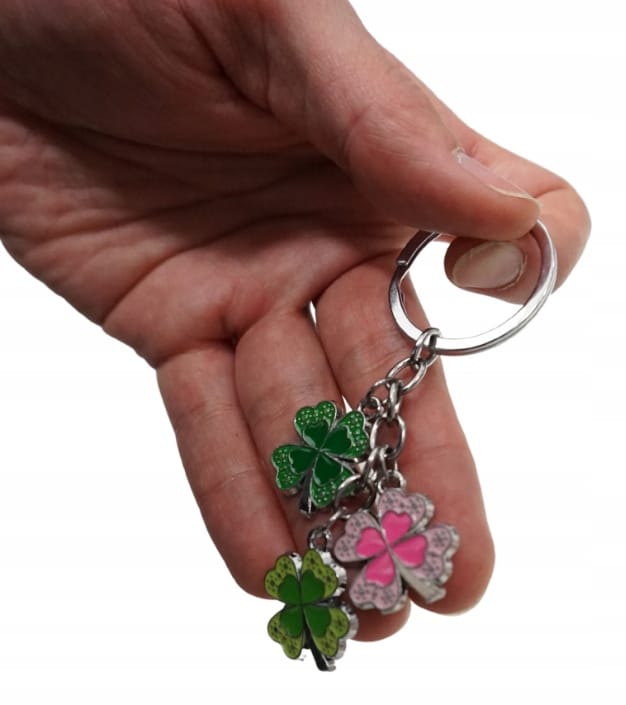 Brelok Do Kluczy Koniczynki Koniczyna Na Prezent Szczęście Pamiątka