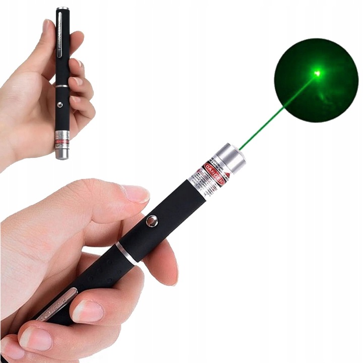 Mocny Laser Długopis Wskaźnik Laserowy + 5 Końcówek Zabawka Dla Kota Usb