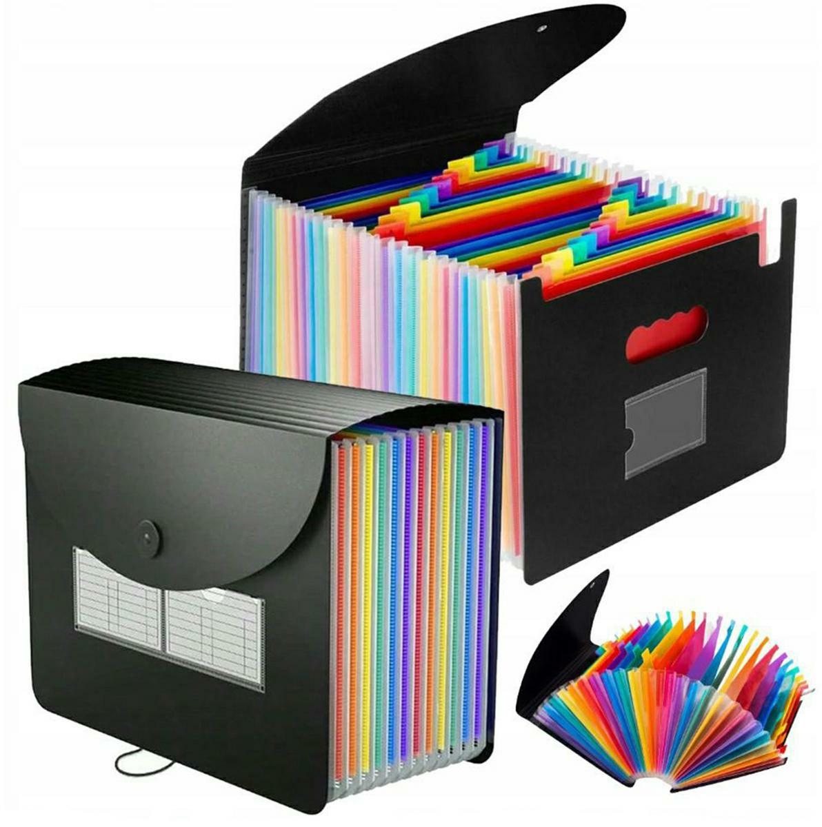 Teczka A4 Na Dokumenty Organizer Harmonijka Segregator Akta 25 Przegródek