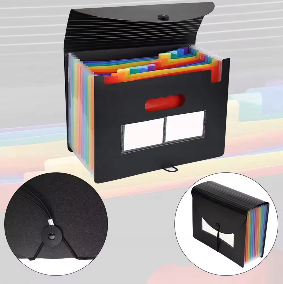 Teczka A4 Na Dokumenty Organizer Harmonijka Segregator Akta 25 Przegródek