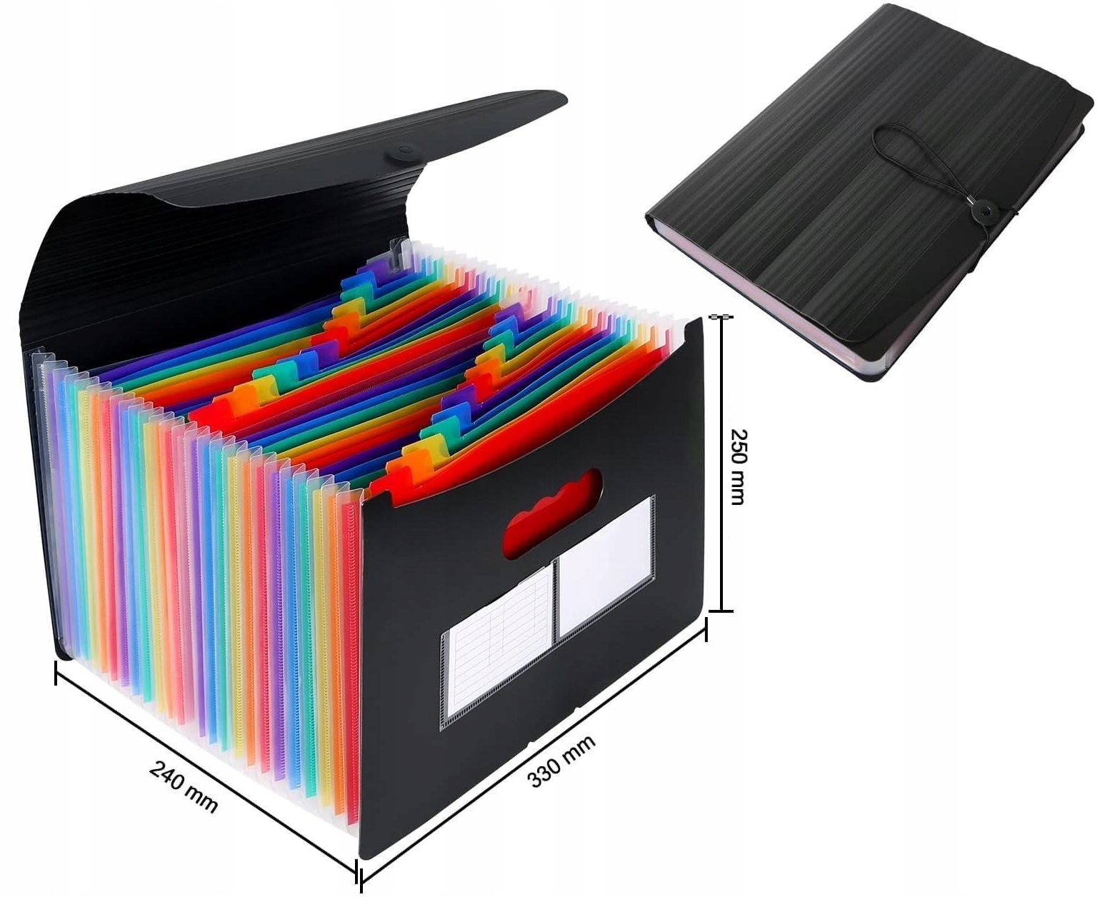 Teczka A4 Na Dokumenty Organizer Harmonijka Segregator Akta 25 Przegródek