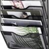 Metalowy Organizer Na Dokumenty Wiszący Półka Naścienna Siatka 5 Półek