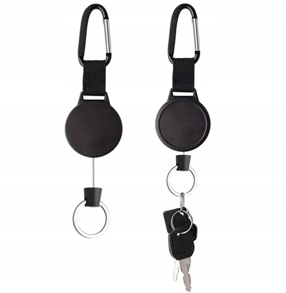 Identyfikator Linka Zwijana Retraktor Brelok Przypustkę Klucz Karabińczyk