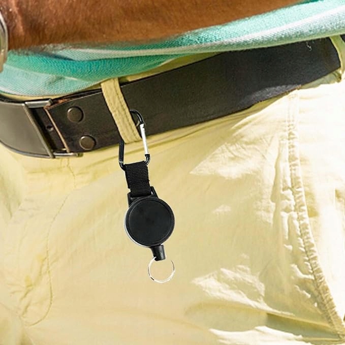 Identyfikator Linka Zwijana Retraktor Brelok Przypustkę Klucz Karabińczyk